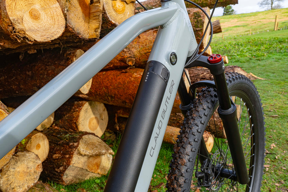 Claud Butler Ridge 1.0 Electric Mountain Bike, Medium Primer Grey — view 13