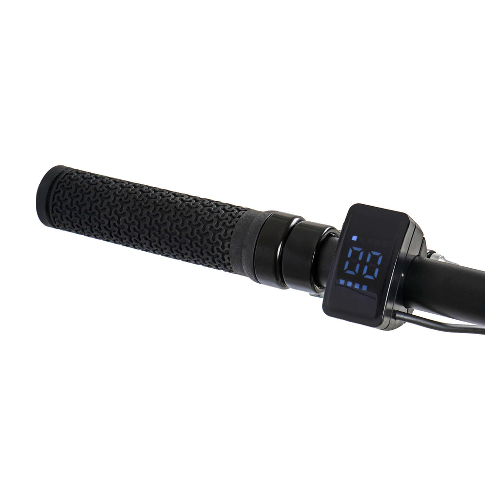 Claud Butler Ridge 1.0 Electric Mountain Bike - handlebar display and lock-on grip — view 19