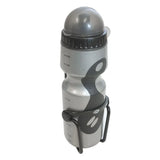 ETC Bottle & Cage Alloycolour Silver/Black, Size 650ML ETC Bottle & Cage Alloycolour Silver/Black, Size 650ML