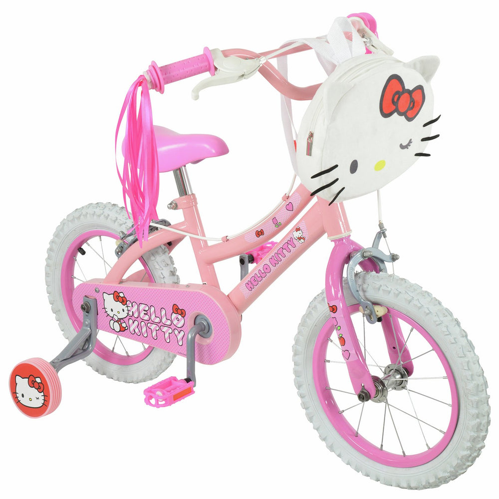 Hello Kitty 14" Bike with Squishle Backpack and Tassels — view 1
