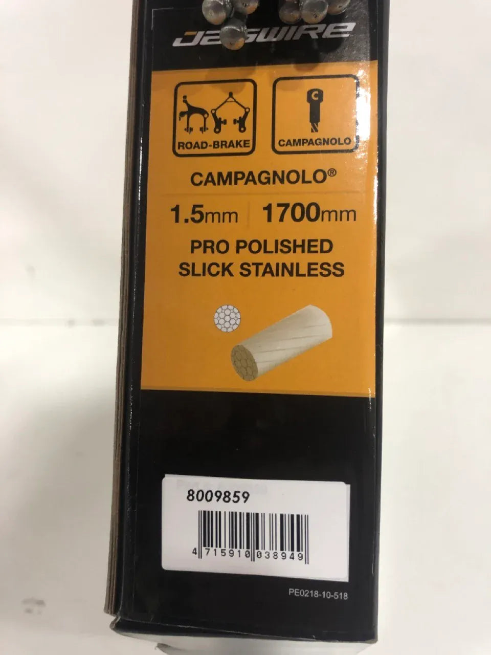Jagwire Campagnolo 1.5mm x 1700mm Pro Polished Slick Stainless, view 3 — view 3