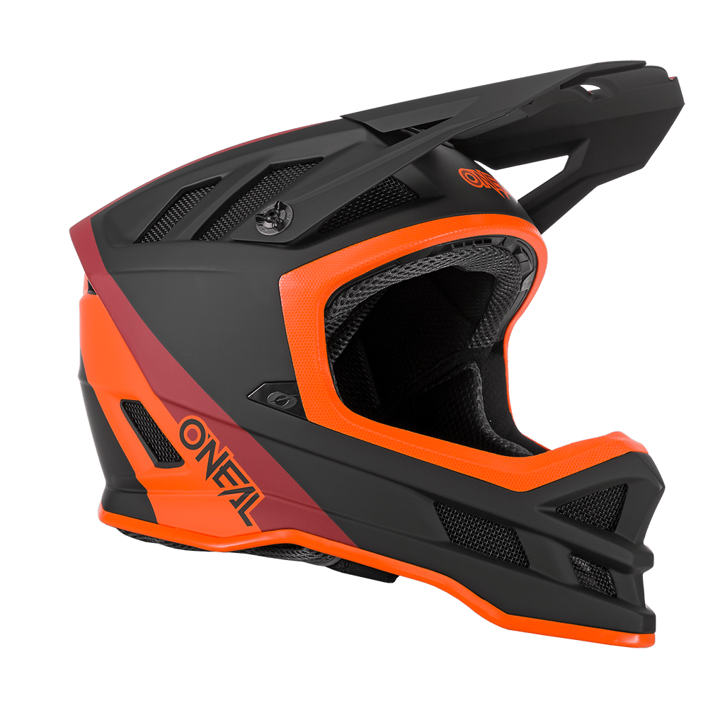 O'Neal Blade Charger V.22 Full Face Helmet, Red/Orange, Large, view 3 — view 3