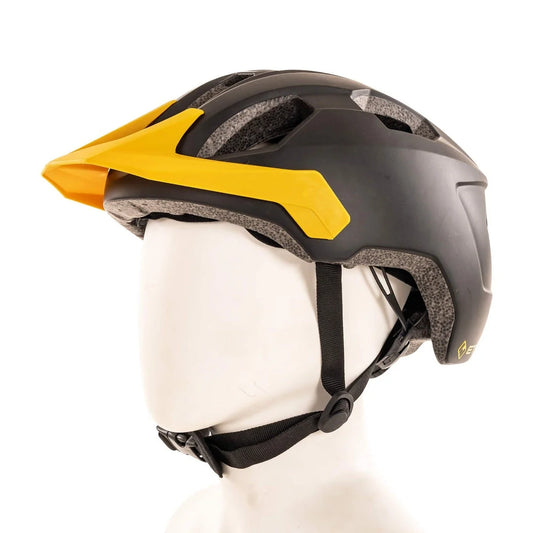 ETC M300 Helmet , Black and Yellow, Medium, 54 to 58cm