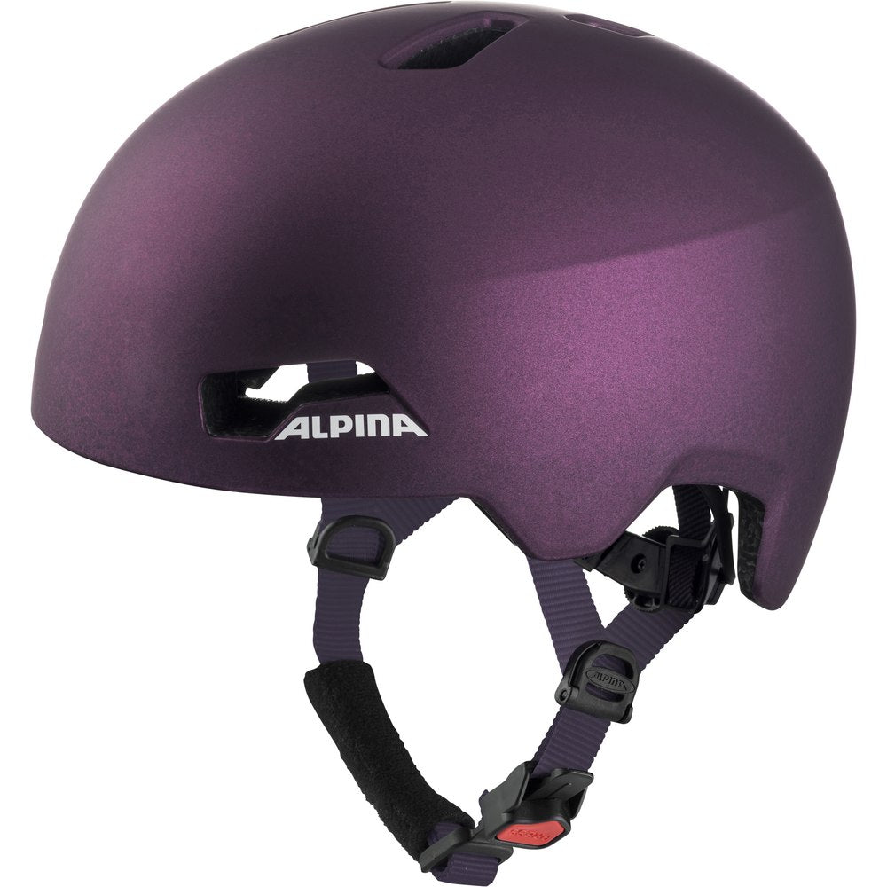 Alpina hackney junior helmet dark violet size 47 51cm perfect for everyone