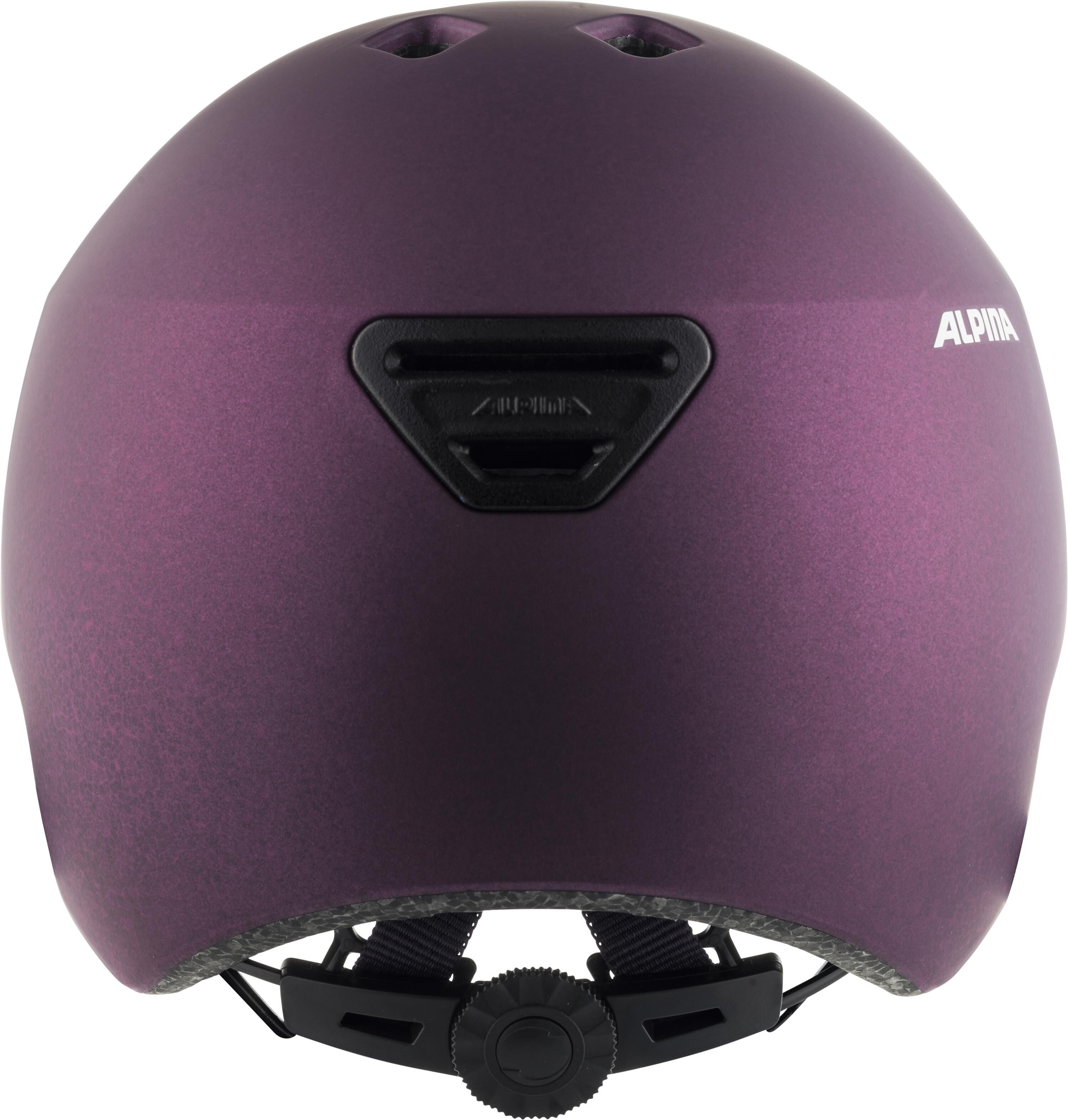 Alpina hackney junior helmet dark violet size 47 51cm perfect for everyone