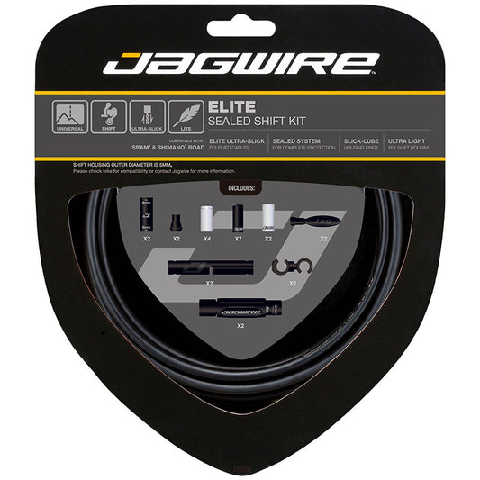 Jagwire 2X Elite Sealed Shift Kit - Stealth Black