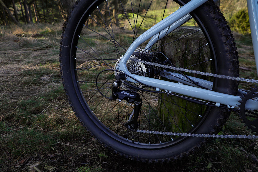 Claud Butler Ridge 1.0 Electric Mountain Bike - rear derailleur and 11-40T cassette — view 28