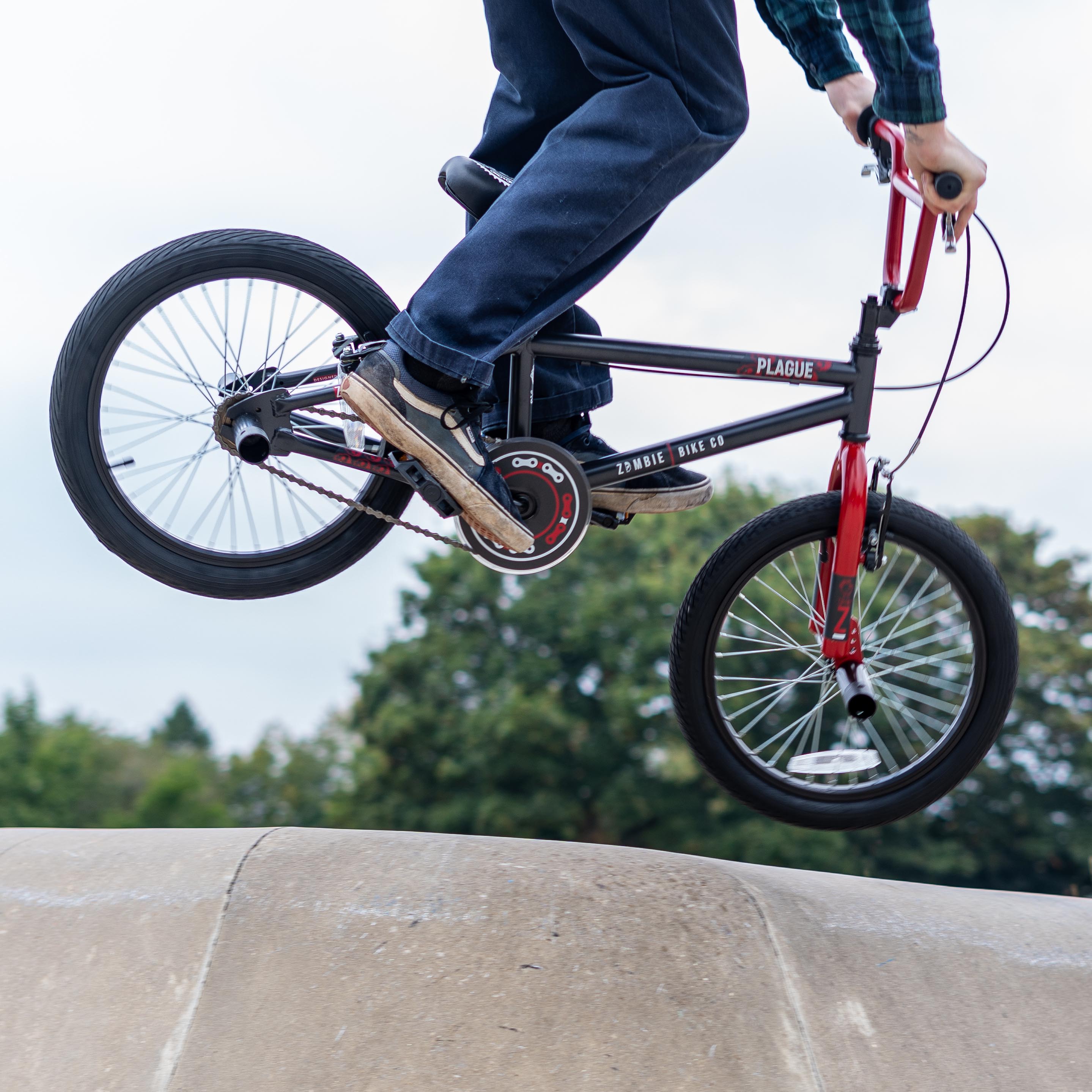 Zombie Plague Black/Red BMX Bike