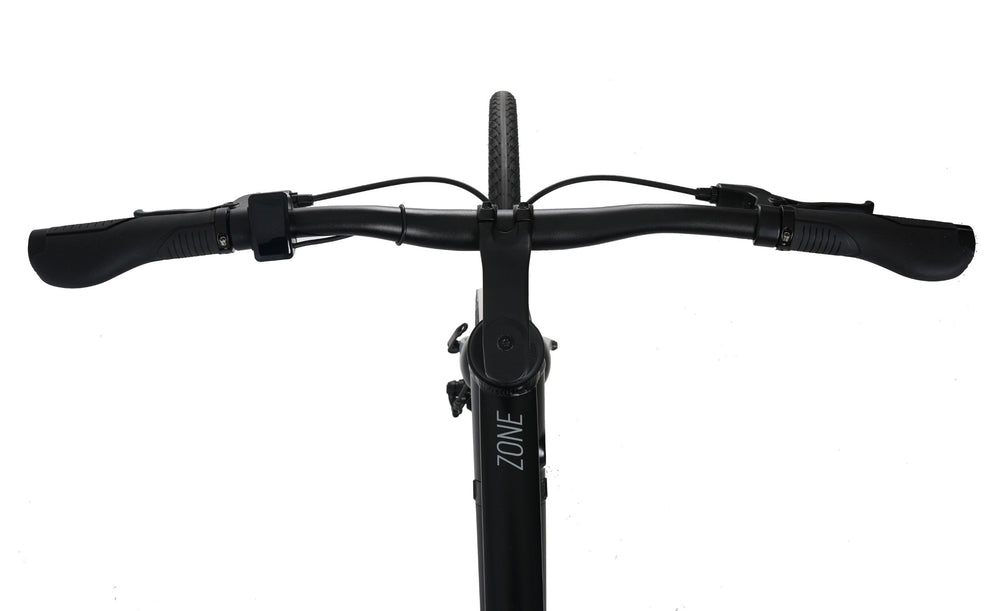 Falcon Zone Electric Hybrid Bike - handlebars from above — view 20