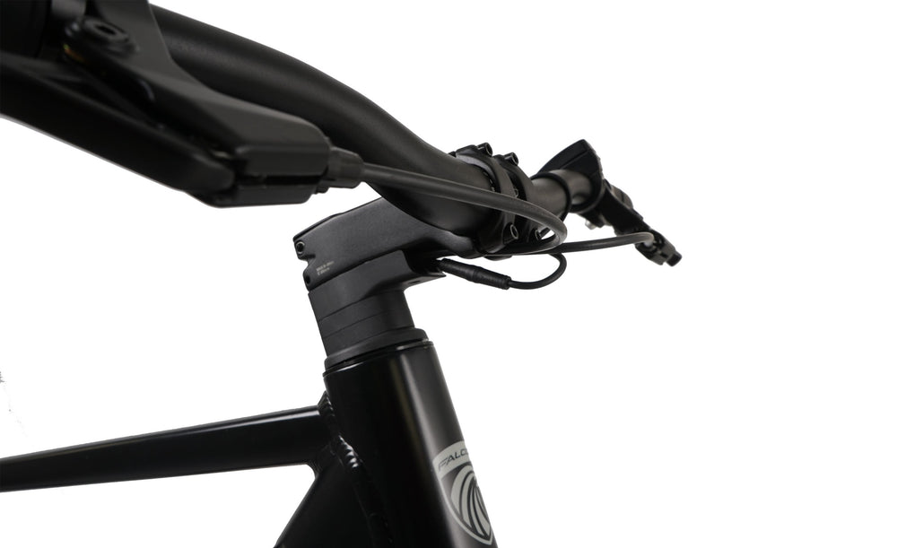 Falcon Zone Electric Hybrid Bike - stem with internal cable routing — view 19
