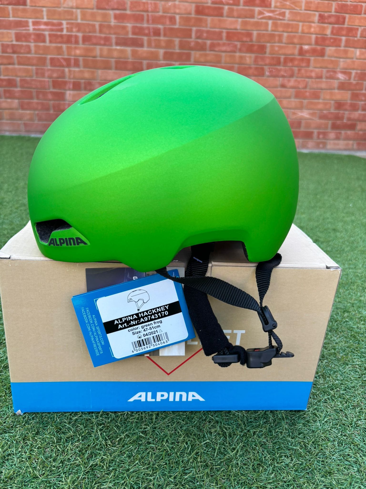 Alpina Helmet Alpina Hackney Junior Helmet Green Frog 47 - 51cm