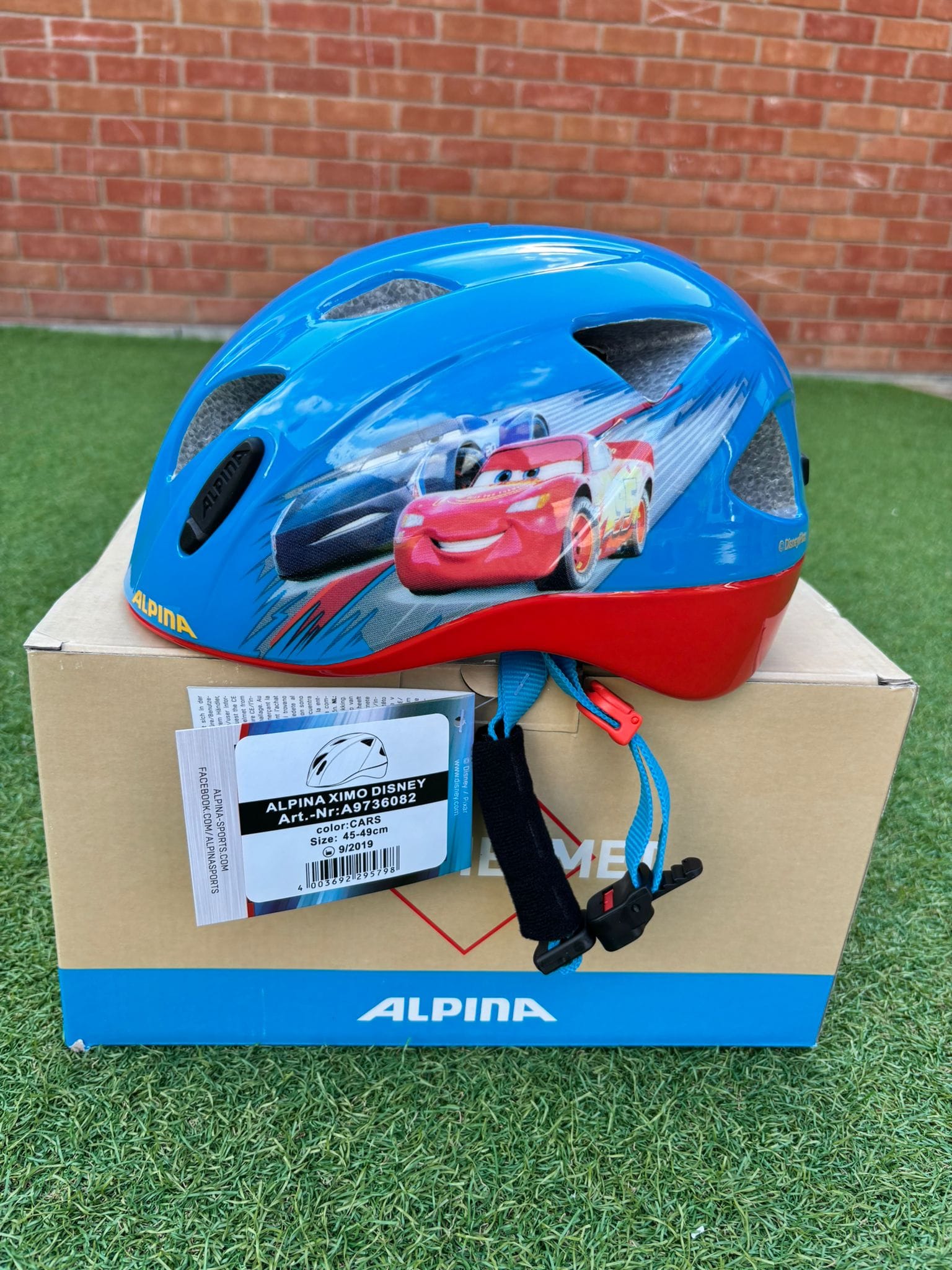 Alpina Helmet Alpina Ximo Disney Cars Helmet 45cm to 49cm