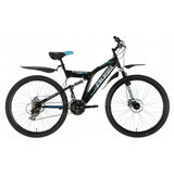Boss Mountain Bikes Boss Stealth 26 Mountain Bike, Black/Blue