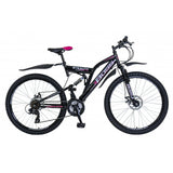 Boss Mountain Bikes Boss Stealth 26 Mountain Bike, Black/Pink