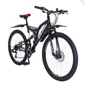 Boss Stealth 26 Mountain Bike, Black/Pink, view 2 — view 2