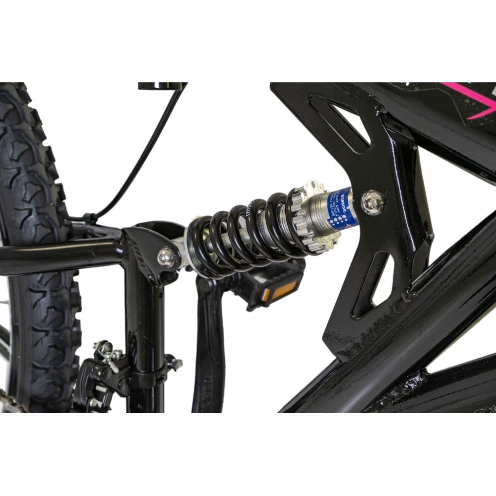 Boss Mountain Bikes Boss Stealth 26 Mountain Bike, Black/Pink