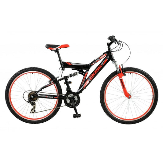 Boss Mountain Bikes Boss Venom Mountain Bike, 26" Black/Red