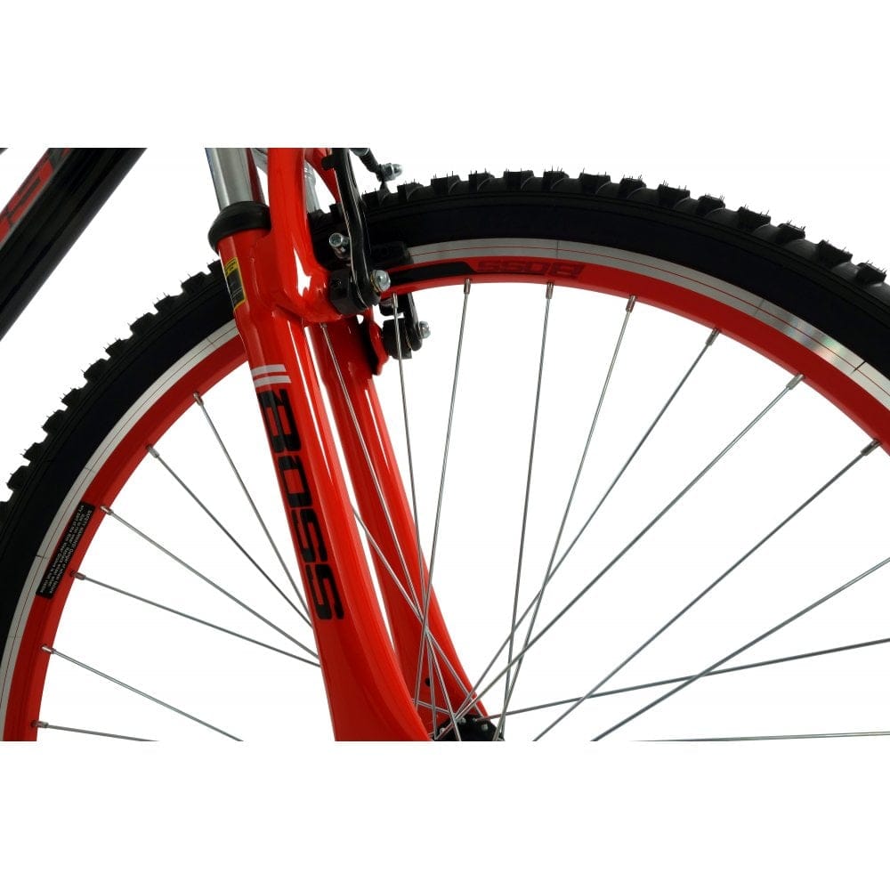 Boss Mountain Bikes Boss Venom Mountain Bike, 26" Black/Red