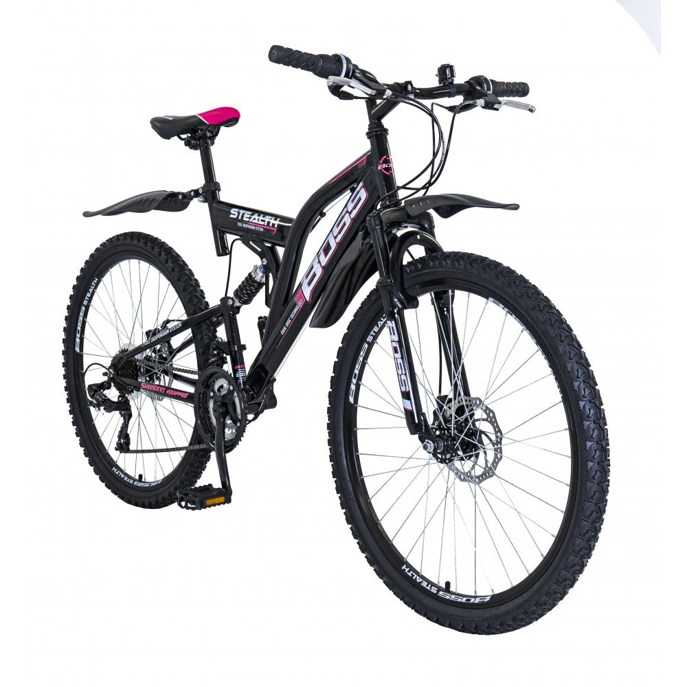 Boss stealth 26 mountain bike 26 black pink perfect for everyone