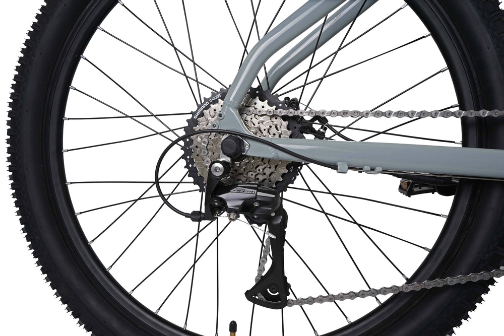 Claud Butler Ridge 1.0 Electric Mountain Bike, Primer Grey, view 5 — view 5