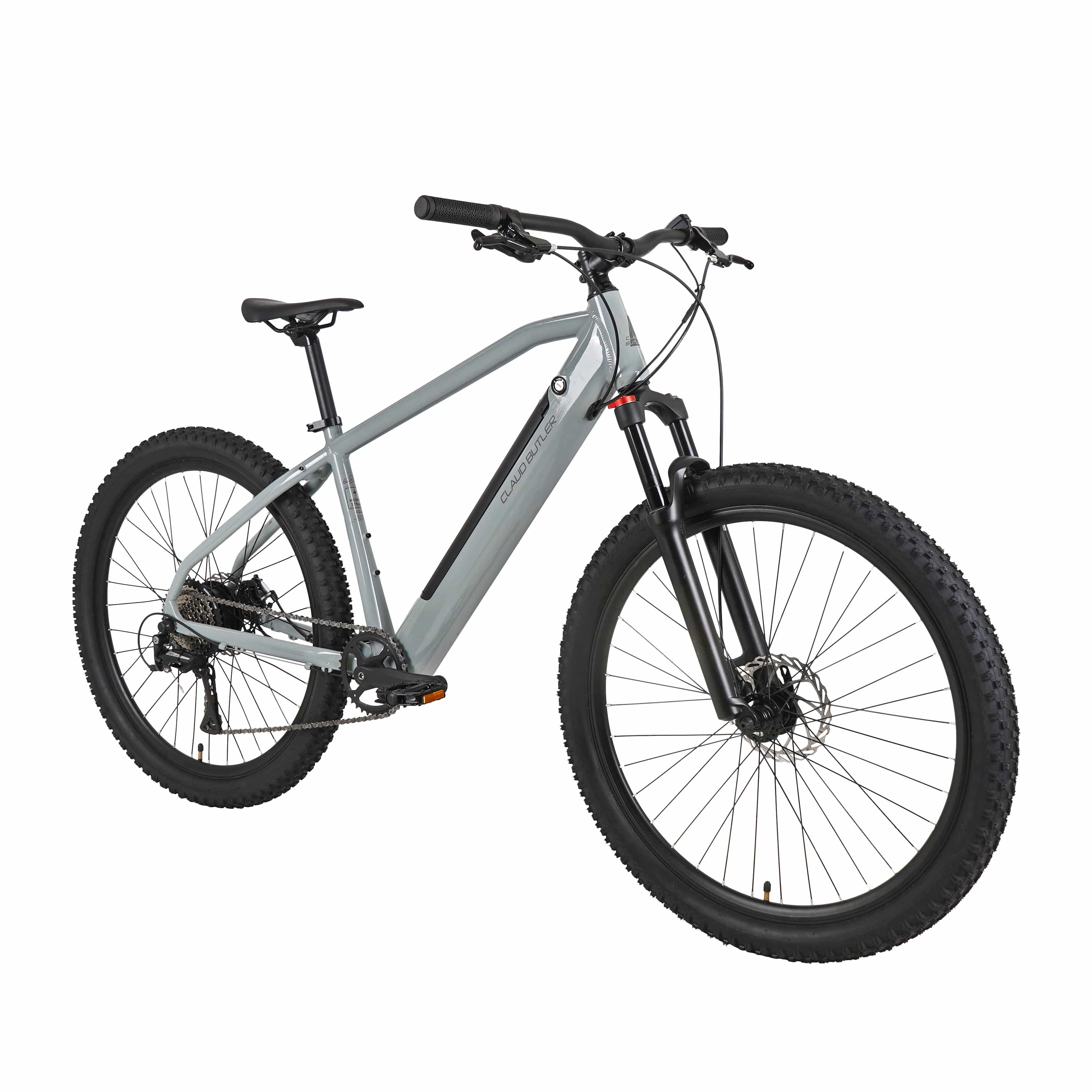 Claud Butler Electric Mountain Bikes Claud Butler Ridge 1.0 Electric Mountain Bike, Medium Primer Grey