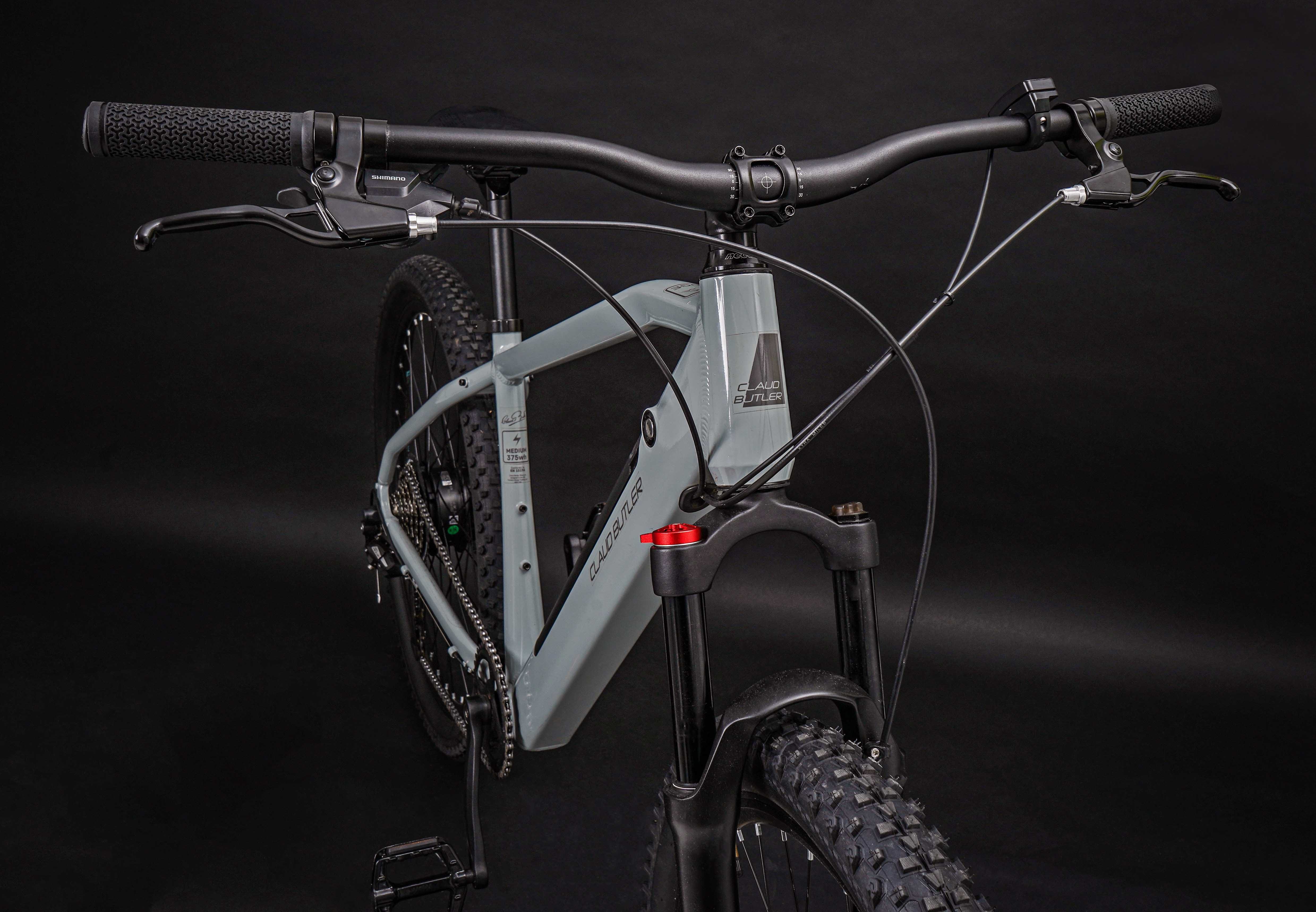 Claud Butler Electric Mountain Bikes Claud Butler Ridge 1.0 Electric Mountain Bike, Medium Primer Grey