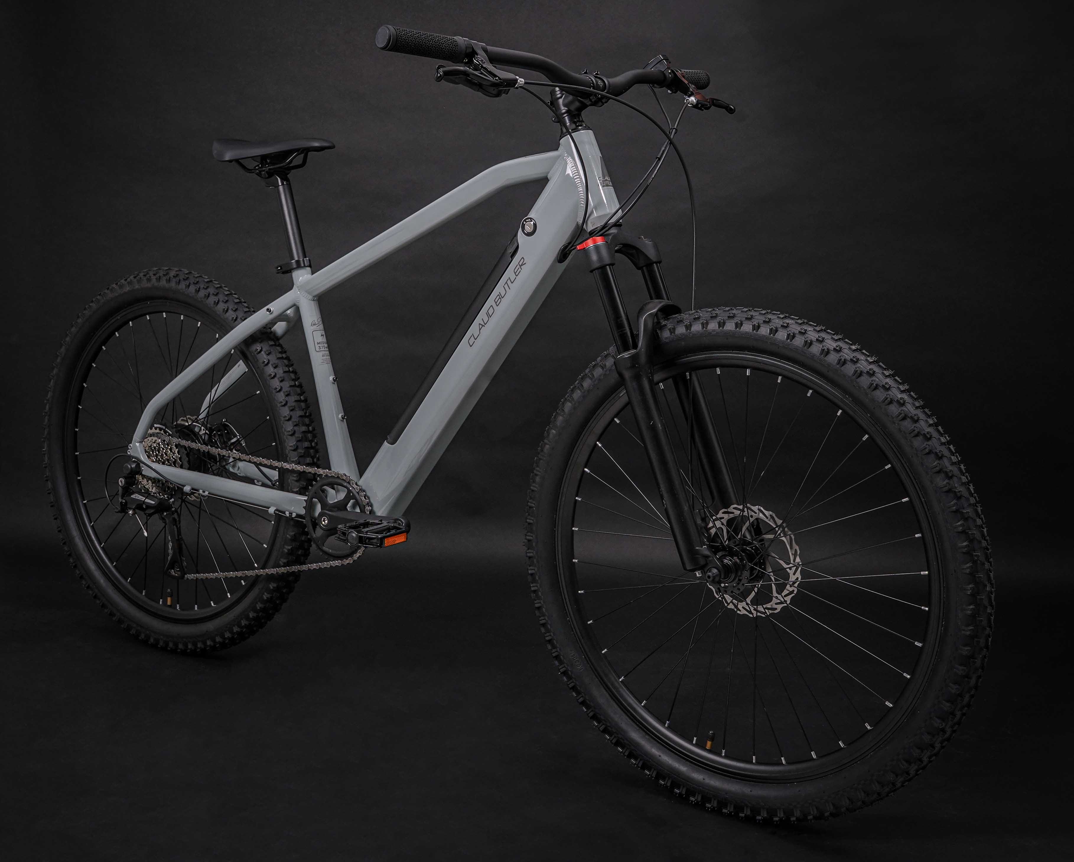Claud Butler Electric Mountain Bikes Claud Butler Ridge 1.0 Electric Mountain Bike, Medium Primer Grey