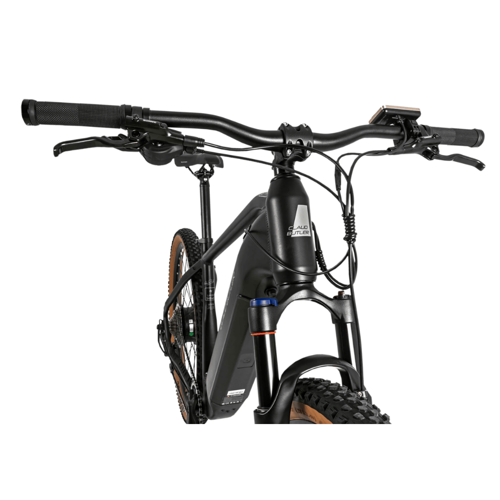 Claud Butler Electric Mountain Bikes Claud Butler Wrath 2.0 Cues Electric Mountain Bike, Large Stealth Black