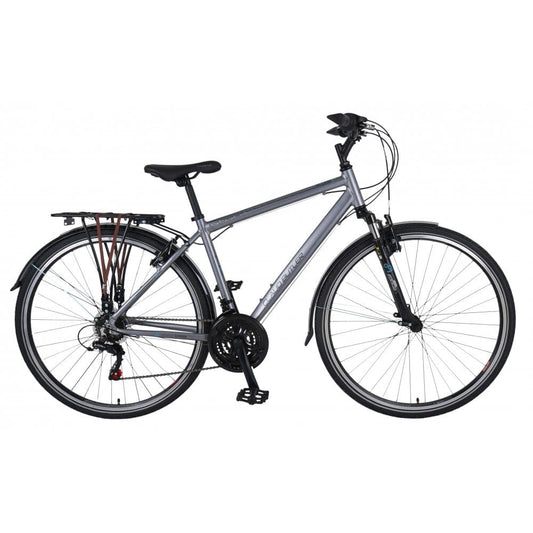 Claud Butler Hybrid Bikes Claud Butler Explorer 1.0 EQ Hybrid Bike, 18" Silver