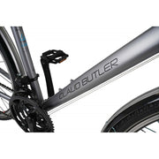 Claud Butler Explorer 1.0 EQ Hybrid Bike, Silver, view 4 — view 4