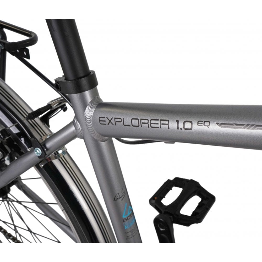 Claud Butler Hybrid Bikes Claud Butler Explorer 1.0 EQ Hybrid Bike, 18" Silver