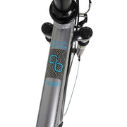 Claud Butler Explorer 1.0 EQ Hybrid Bike, Silver, view 6 — view 6