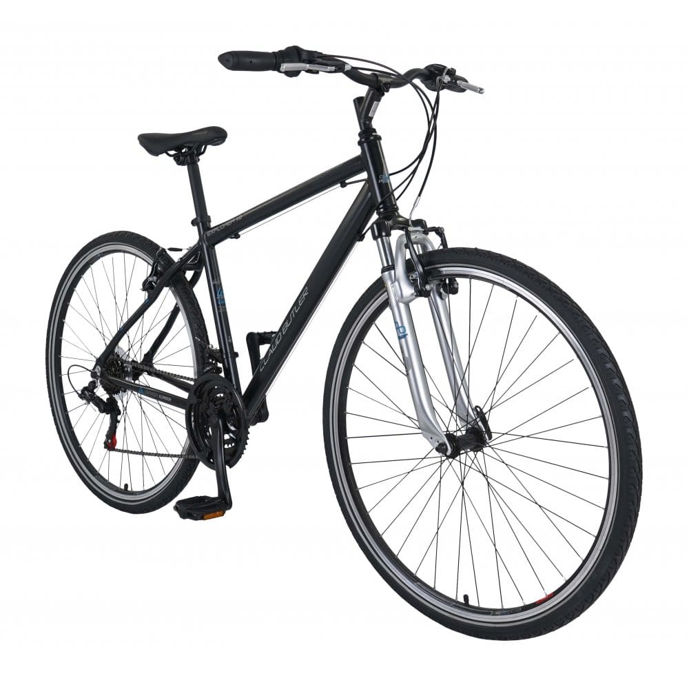 Claud Butler Hybrid Bikes Claud Butler Explorer 1.0 Hybrid Bike, 18" Black