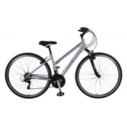 Claud Butler Explorer 1.0 Low Step Hybrid Bike, Silver — view 1
