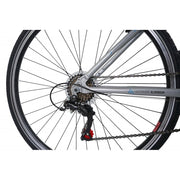 Claud Butler Explorer 1.0 Low Step Hybrid Bike, Silver, view 8 — view 8