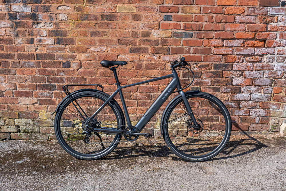 Dawes Scenic Crossbar Electric Hybrid Bike, Dark Metallic Grey, view 9 — view 9