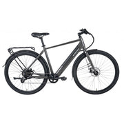 Dawes Scenic Crossbar Electric Hybrid Bike, Dark Metallic Grey, view 11 — view 1