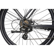 Dawes Scenic Low Step Electric Hybrid Bike, Dark Metallic Grey, view 5 — view 5