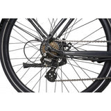 Dawes Electric Hybrid Bikes Dawes Scenic Low Step Electric Hybrid Bike, Dark Metallic Grey, Small (15")