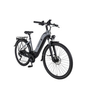 Dawes Spire 2.0 Cues Low Step Electric Hybrid Bike, Small Light Grey/Black, view 2 — view 2