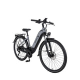 Dawes Electric Hybrid Bikes Dawes Spire 2.0 Cues Low Step Electric Hybrid Bike, Small Light Grey/Black