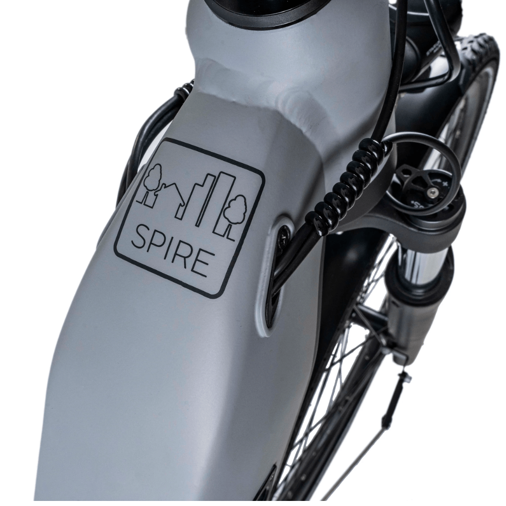 Dawes Electric Hybrid Bikes Dawes Spire 2.0 Cues Low Step Electric Hybrid Bike, Small Light Grey/Black