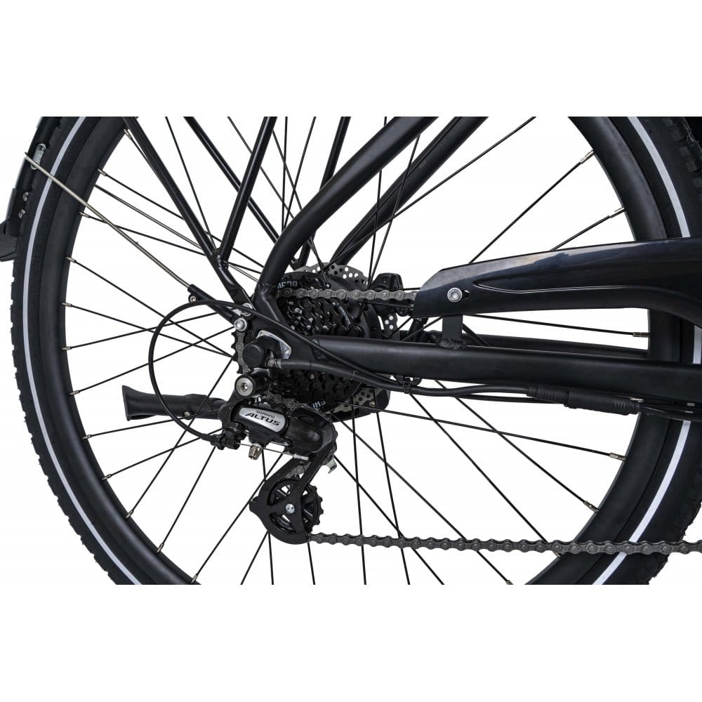 Dawes Electric Hybrid Bikes Dawes Spire Low Step 1.0 Electric Hybrid Bike, Small Black