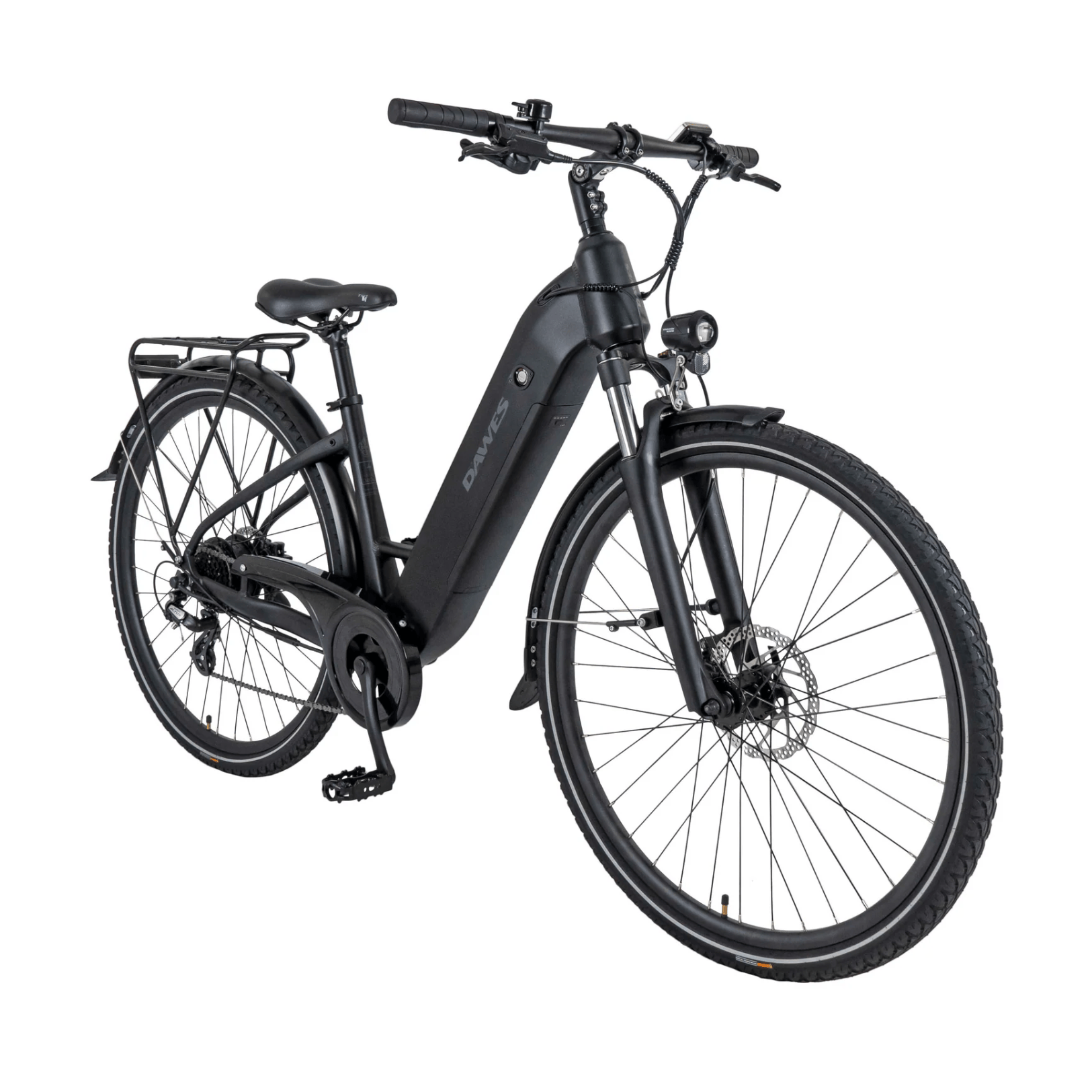 Dawes Electric Hybrid Bikes Dawes Spire Low Step 1.0 Electric Hybrid Bike, Small Black