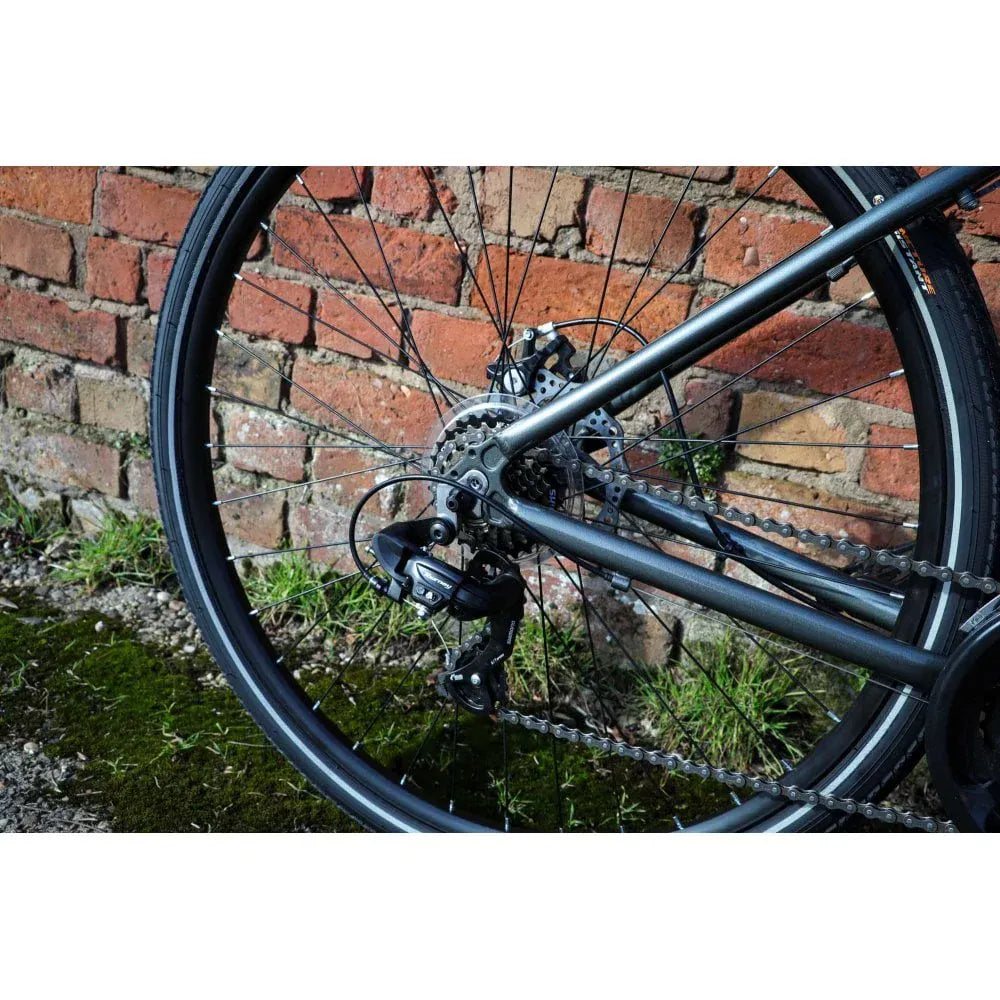 Dawes Discovery 1.0 Cross Bar Hybrid Bike, view 3 — view 3
