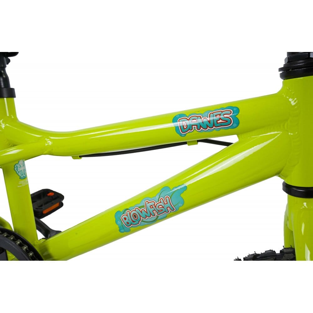 Dawes 18" Blowfish Kids Bike, Lime Green, view 4 — view 4