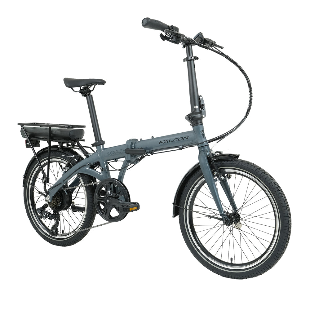 Falcon Compact Folding Electric Bike - angle view — view 3