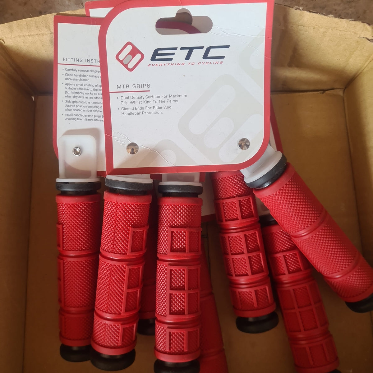 ETC MTB Grips - Red