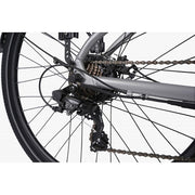 Falcon Horizon Cross Bar Electric Hybrid Bike, Silver, view 3 — view 3