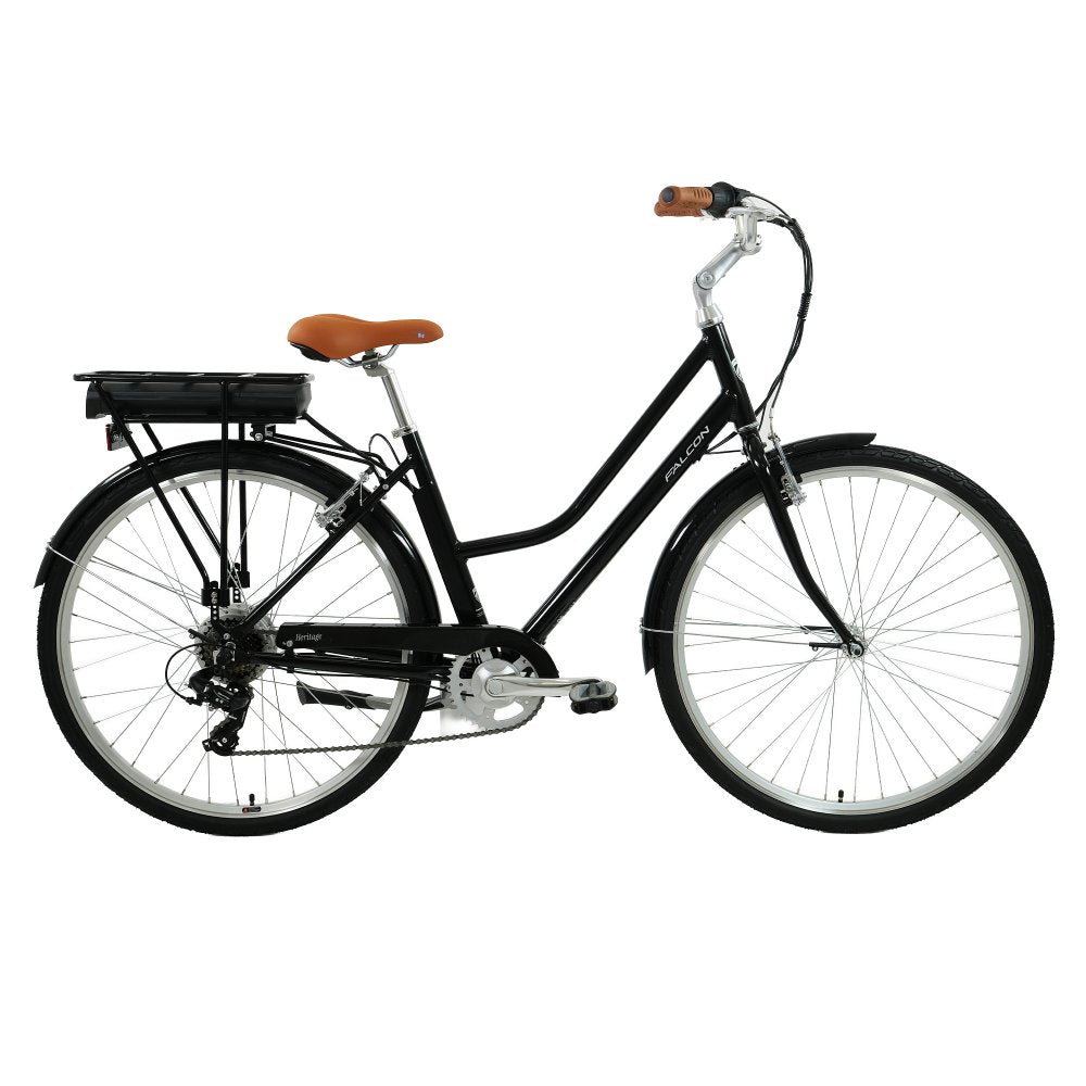 Falcon Heritage Low Step Electric Hybrid Bike, One Size — view 1